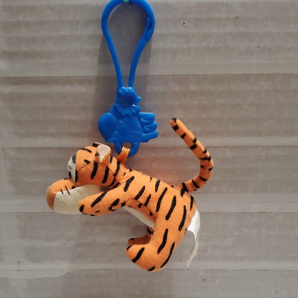 Disney Orange and Black Tiger Plush Keychain